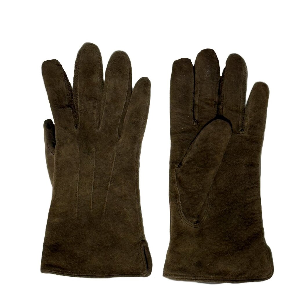 Wilsons Leather Brown Suede Thinsulate Gloves - Woman’s Size Medium - Picture 7 of 7